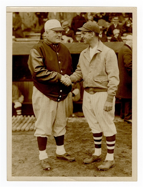 Bill Carrigan and Bucky Harris Black and White Photograph