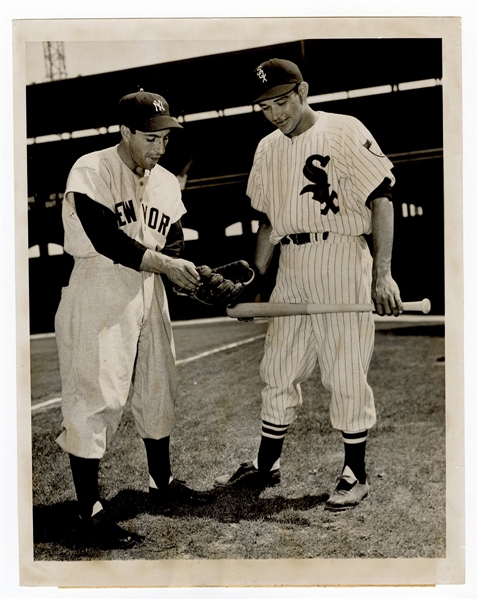 Phil Rizzuto and Chico Carrasquel Black and White Photograph