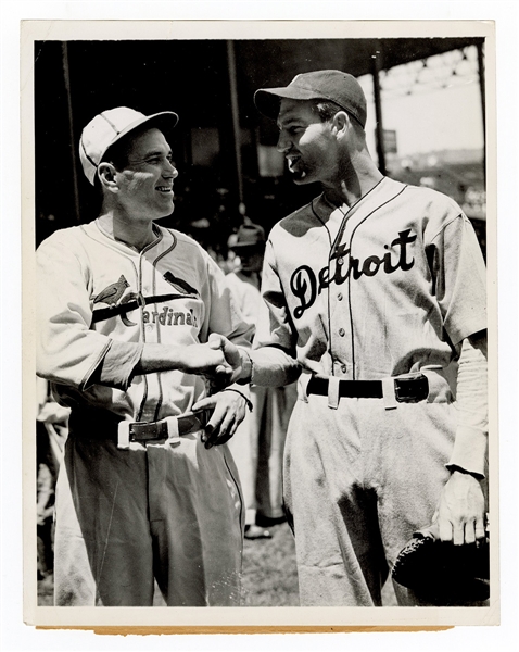 Dizzy Dean and Schoolboy Rowe 1936 All-Star Game Black and White Photograph