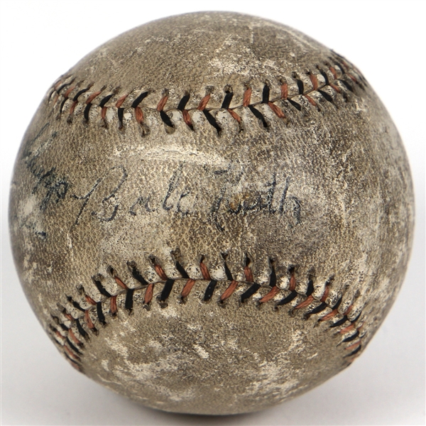 Babe Ruth and Ferdie Schupp Signed Baseball
