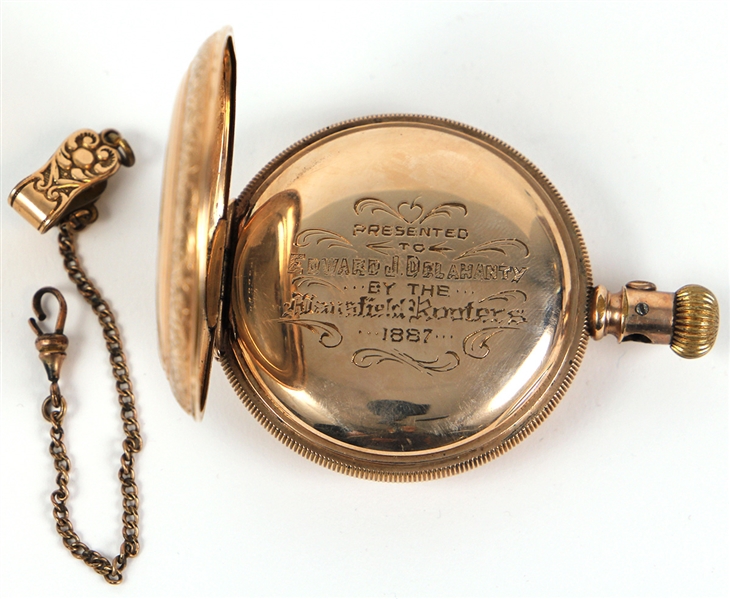 Ed Delahanty 1887 Owned Pocket Watch