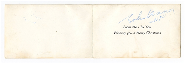 John Lennon Signed Beatles Christmas Card Authenticated by Frank Caiazzo 