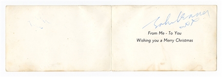 John Lennon Signed Beatles Christmas Card Authenticated by Frank Caiazzo 