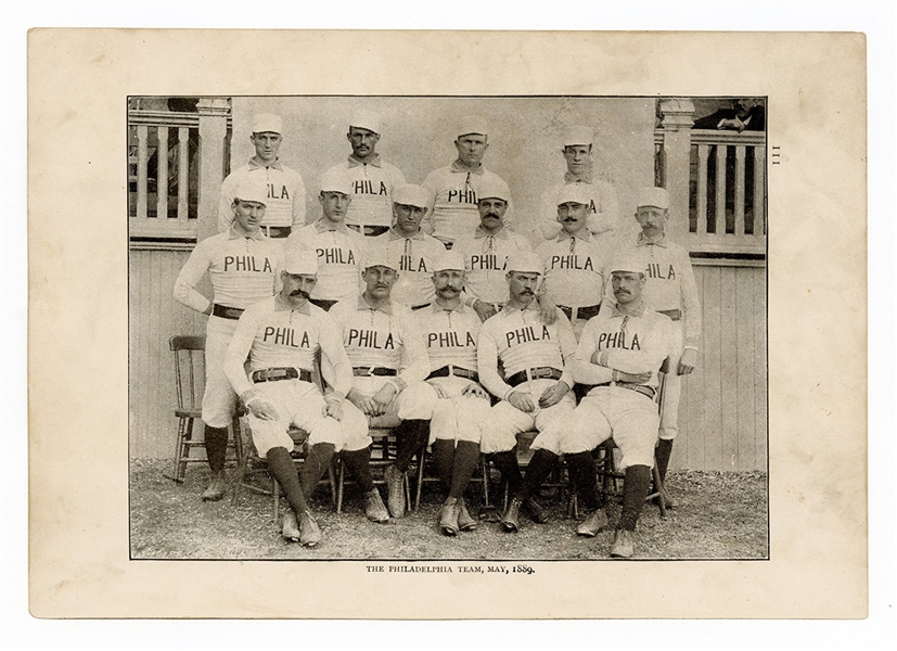 Philadelphia Athletics Team Photograph May 1889