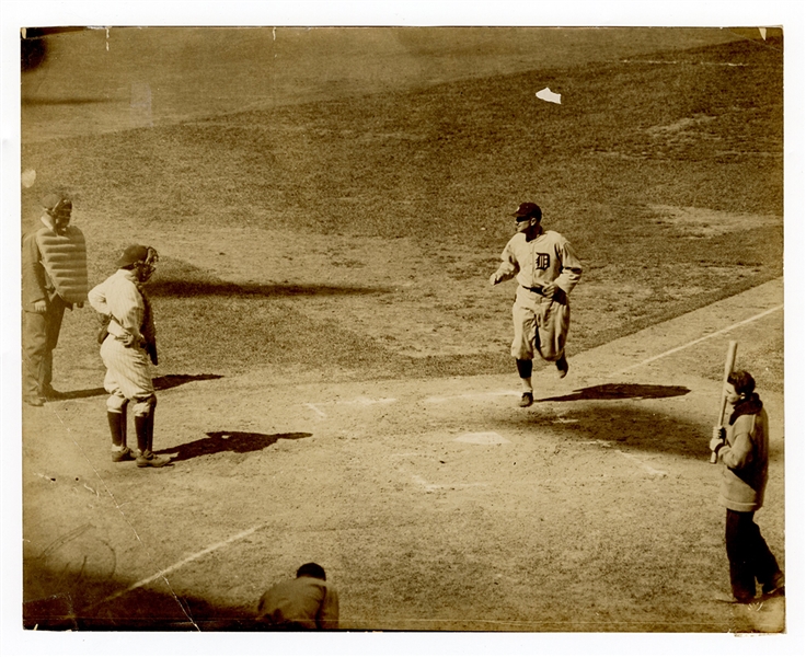 Ty Cobb Running in Homer Photograph