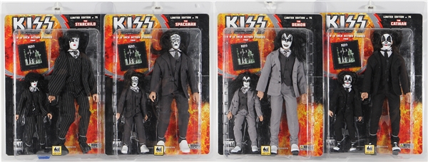 KISS Full Suit and Tie Full Size and Small Size Action Figurines