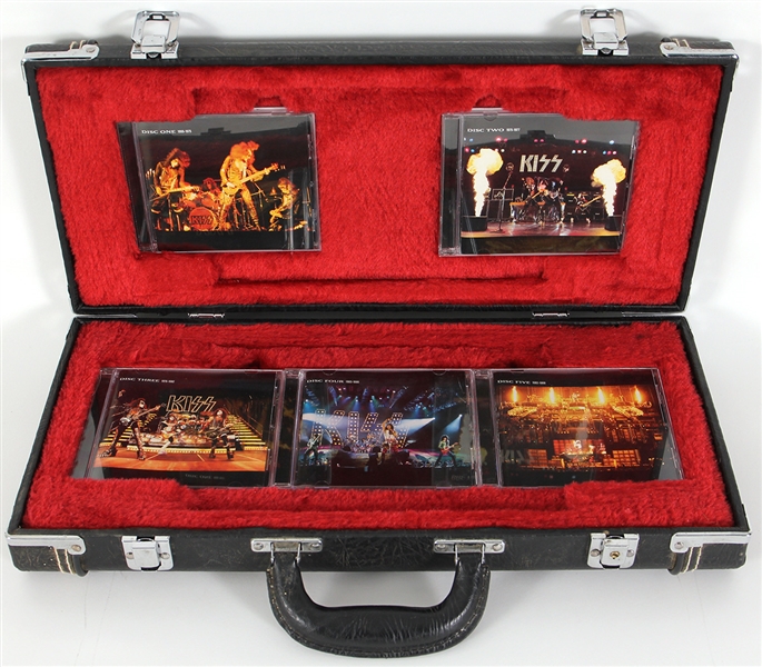 KISS Black Music Case with 5 part CD concert Series