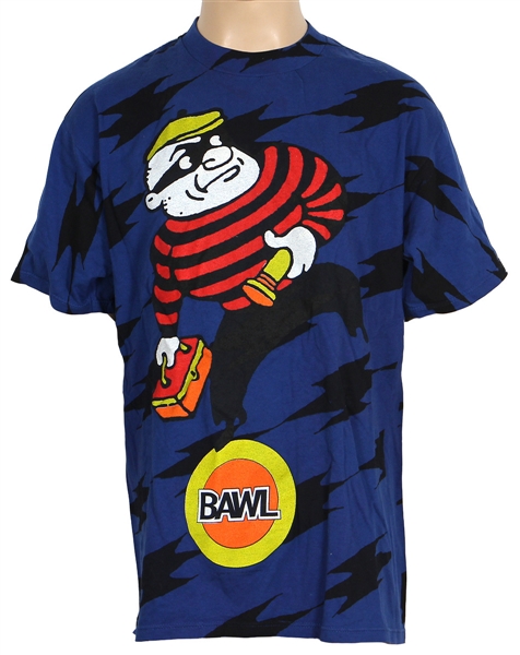 Michael Jackson Owned & Worn "Bawl" T Shirt with Cartoon Robber