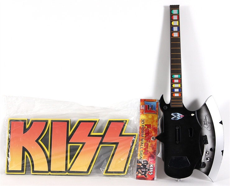 KISS Guitar Hero and 3D Foam Wall Sign