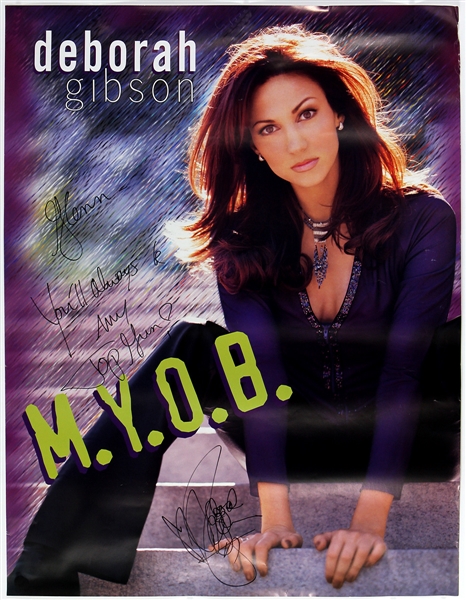 Debbie Gibson Signed & Inscribed "M.Y.O.B." Promotional Poster