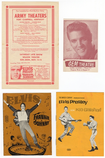 Elvis Presley Play Bills and Theater Shows Lot