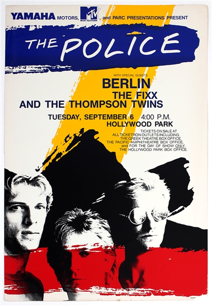 The Police Original Concert Poster