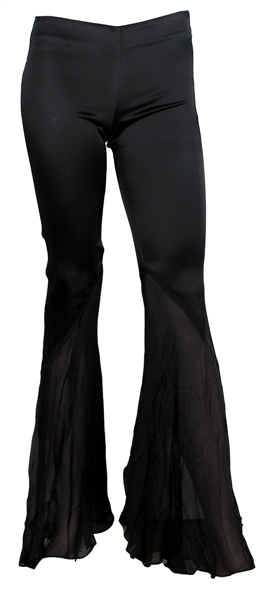 Spice Girl Victoria  Beckham "Too Much" Custom Black Flared Stage Trousers