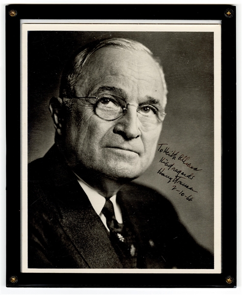 Harry S. Truman Signed Photograph PSA/DNA LOA