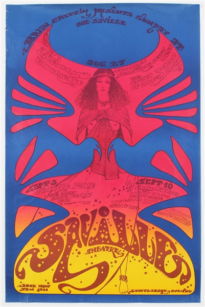 Jimi Hendrix Experience Original 1967 Concert Poster