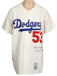 Don Drysdale Signed Los Angeles Dodgers Cooperstown Rookie Replica Jersey