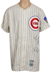 Ernie Banks Chicago Cubs Signed (Mr. Cub) Rookie Replica Jersey JSA LOA