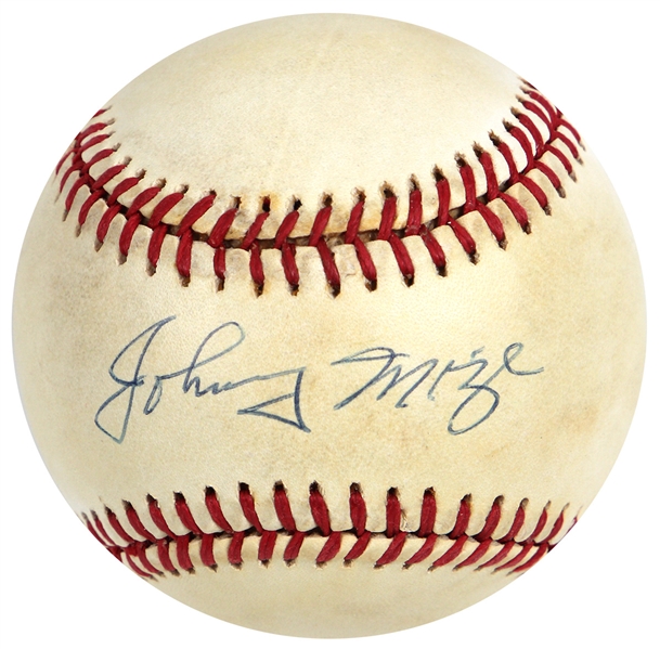 Johnny Mize Signed Baseball