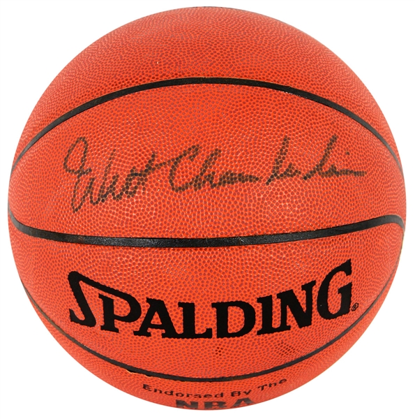 Wilt Chamberlain Signed Basketball