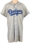 1952 Bud Podbielan Brooklyn Dodgers Game Worn Road Flannel Jersey