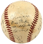 1950 New York Yankees Signed Baseball (CH DiMaggio) JSA LOA