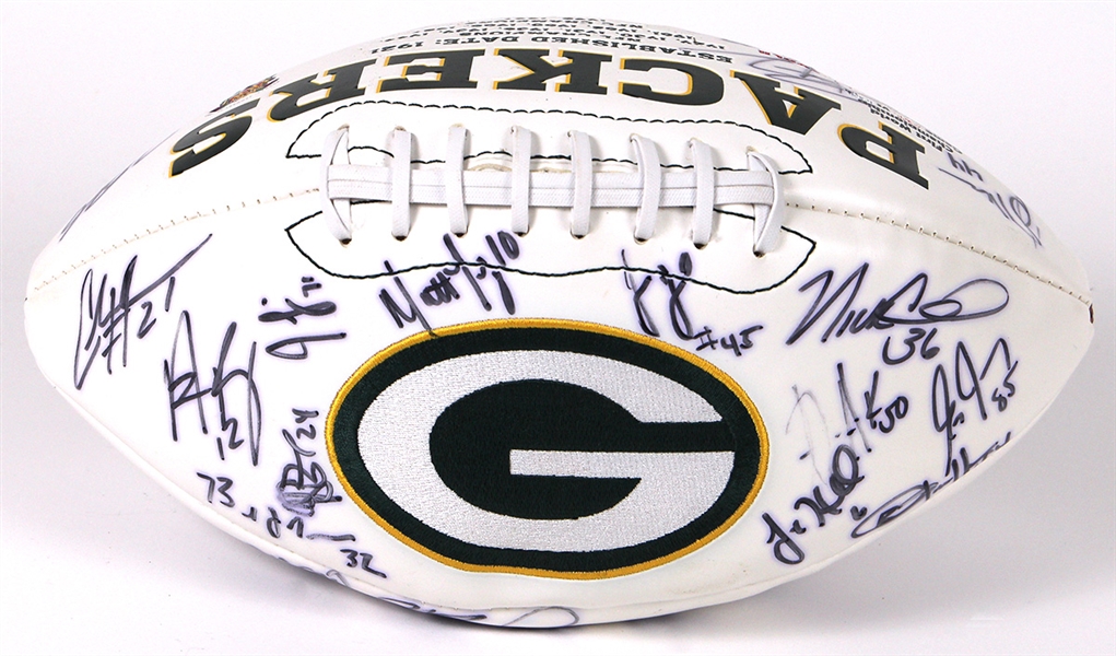 2010 Green Bay Packers Super Bowl XLV Champion Signed Commemorative Football