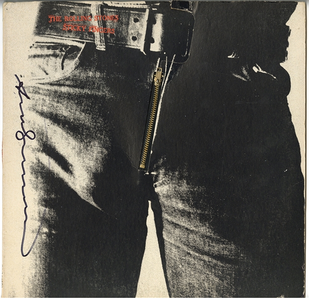 Andy Warhol Signed Rolling Stones “Sticky Fingers” Album