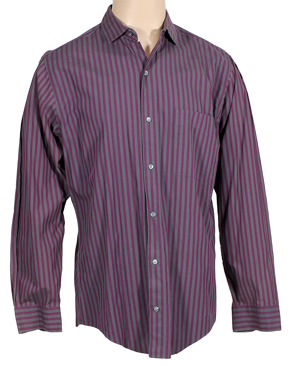 Lot Detail - Michael Jackson Owned & Worn Purple and Blue Striped Long ...
