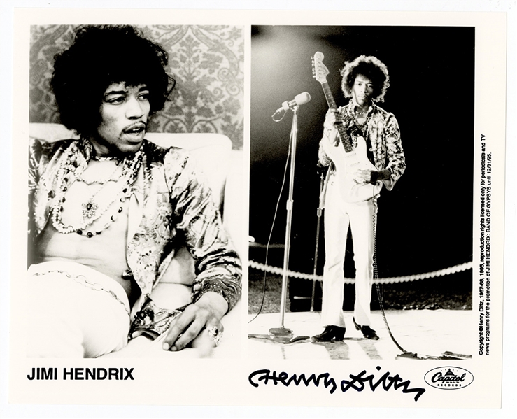 Henry Diltz Signed Jimi Hendrix Photograph