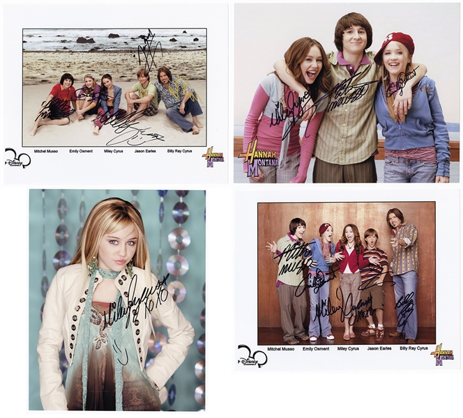 Miley Cyrus Group of Signed Photographs