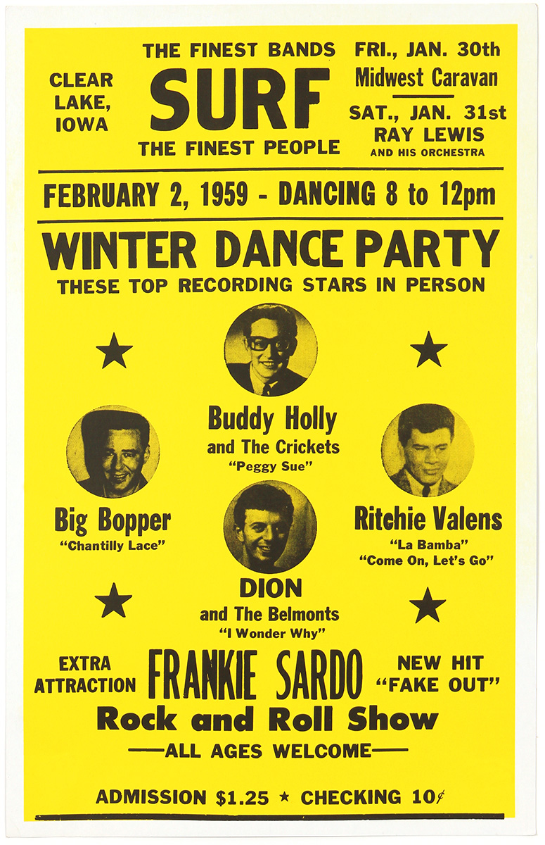Buddy Holly Tour Repro Poster 