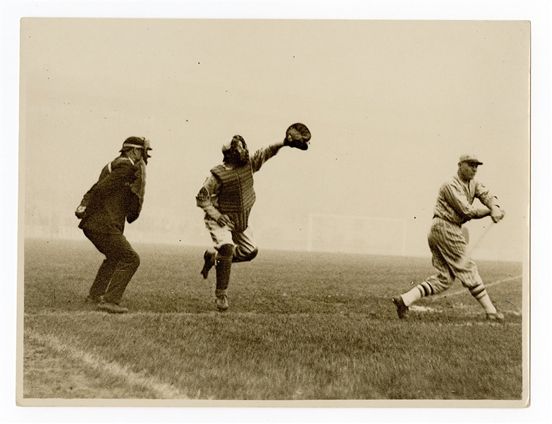 1924 US Baseball Tour of Europe Muddy Ruel Photograph