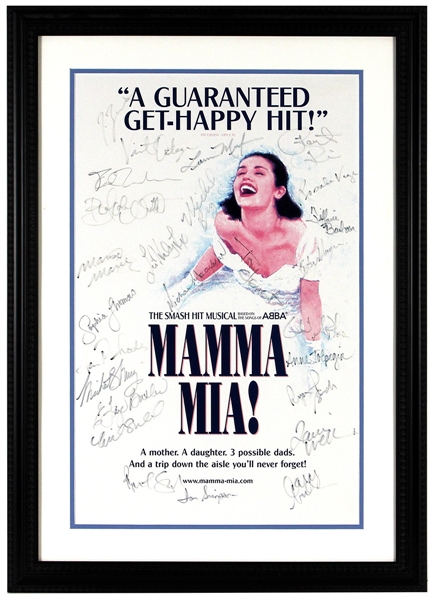 "Mamma Mia" Broadway Cast Signed Poster