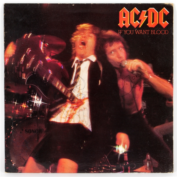 AC/DC Signed "If You Want Blood" Album (with Bon Scott) JSA 