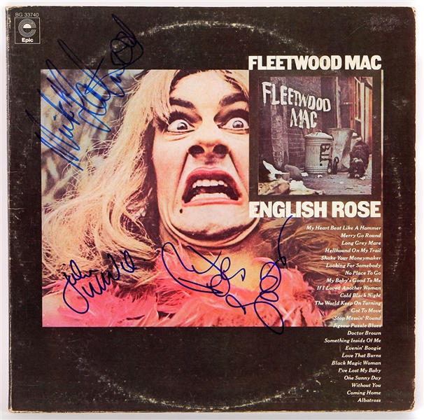 Fleetwood Mac English Rose Album Signed by Fleetwood, Green and McVie JSA