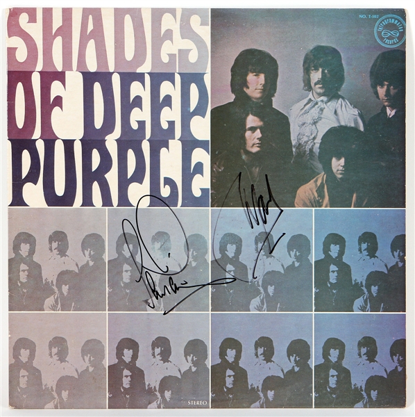 Deep Purple Jon Lord and Ian Paice Signed “Shades of Deep Purple” Album and Vinyl Label JSA