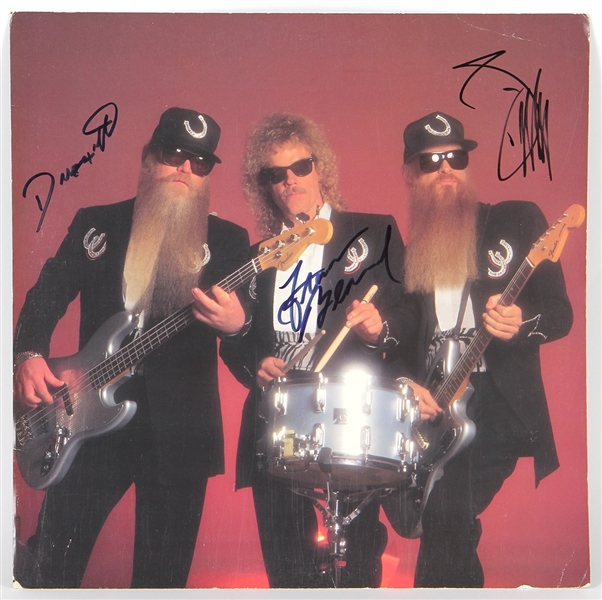 ZZ Top Signed 1992 Greatest Hits Promotional Poster JSA