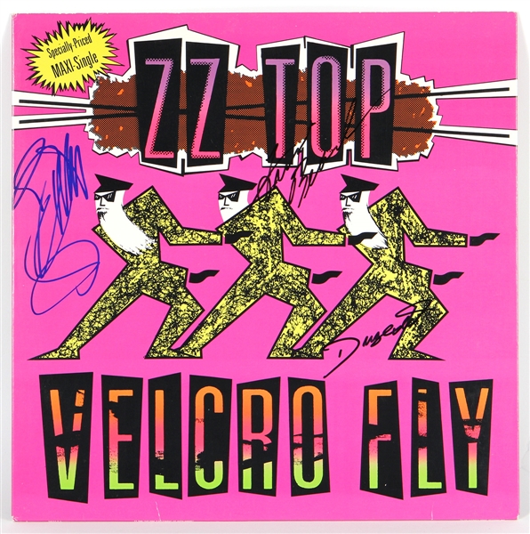 ZZ Top Signed “Velcro Fly” Album JSA