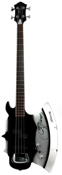 KISS Gene Simmons Signed Custom Axe Bass Guitar