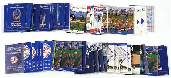 Box Lot of NY Yankees Schedules