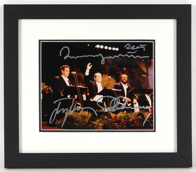 The Three Tenors: Plácido Domingo, José Carreras and Luciano Pavarotti Signed Photograph
