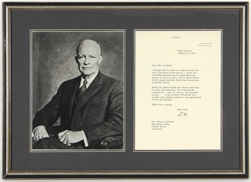 Dwight Eisenhower Signed Letter JSA
