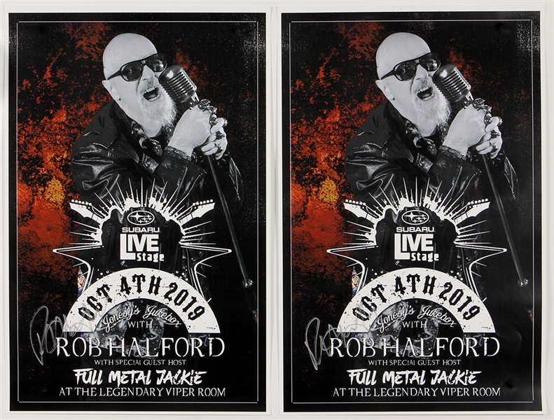 Judas Priest Rob Halford Signed Viper Room Concert Posters