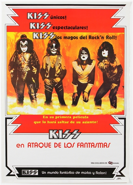 KISS Original "Ataque De Los Fantamas" Movie Blank Poster
