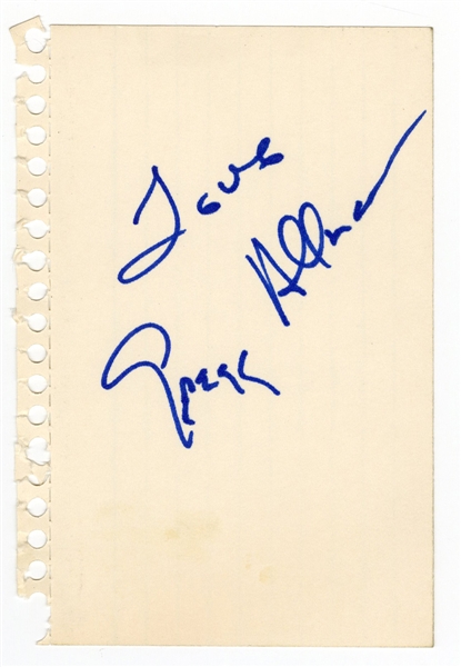 Gregg Allman Signature