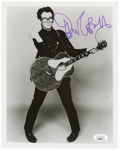 Elvis Costello Signed Photograph JSA