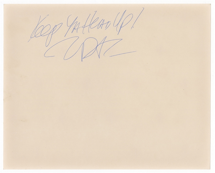 Tupac Shakur Signed & Inscribed Original 1993 Interscope Records Publicity Photograph JSA
