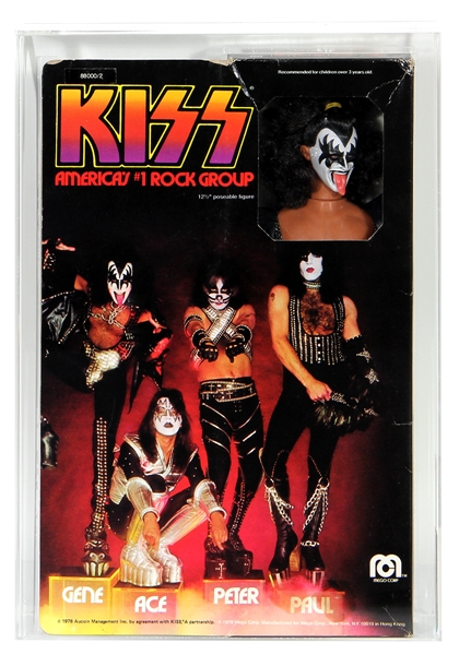 Lot Detail - Rare 1978 KISS 12" Poseable Figures Boxed AFA Graded 80 NM ...