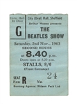 The Beatles 1963 Original Concert Ticket "The Beatles Show"