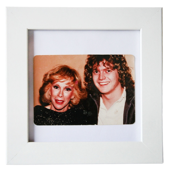 Def Leppard Rick Allen Owned Original Photograph with Joan Rivers Circa 1983